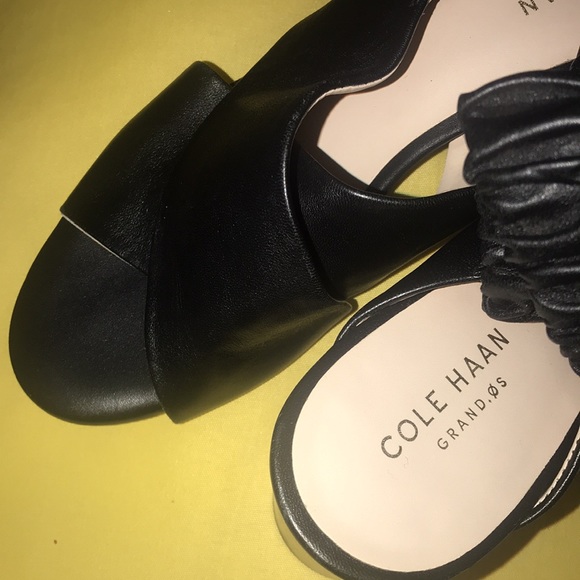 Cole Haan Anastasia City Sandals in black leather - Picture 10 of 16